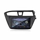 TINGKAT 9 Inch Full HD 1280 Touch Screen Player Android 12 Double Din IPS Display Stereo with 2GB RAM /16 GB ROM GPS/Wi-Fi/Navigation/Mirror Link Split Screen Dsp Equalizer Compatible with Hyundai i20 E-LITE