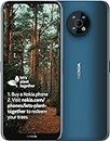 Smartphone Nokia G50 5G Con Pantalla de 6, 82" HD+, Android 11, 4 GB de RAM/128 GB de ROM, Batería de 5000 mAh, Triple Cámara de 48 MP, Compatible Con Carga Rápida de 18 W, Nordic Blue