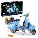 LEGO Icons Vespa 125 Scooter Model Building Kit 10298, Vintage Italian Iconic Model Moped, Display Home Décor Set for Adults, Relaxing Creative Hobbies, Gift Idea