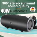 Neu 40W Tragbarer Wireless Bluetooth Lautsprecher Stereo Subwoofer SD Musicbox~
