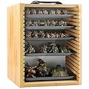 Jucoci Miniatures Storage Case legno di pino (frontale trasparente)