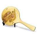 ミタニ　山中漆器 Mitani M17261-4 Yamanaka Lacquerware Mirror, Gold, 10.2 inches (25.7 cm), Yamanaka Coating, Foil Craft, Miya, Hand Mirror, Medium, with Stand, Thousand Years Picture Roll