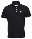 YAMAHA Men's Sports Universal Fit Polo T-Shirt (Y6ABLKTS0M19_Black M)