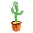 Bumtum Dancing Cactus Toy, Wriggle & Singing for Babies & Kids, Plush Electronic Toys, Voice Recording Repeats(Green/Brown), 1 Count