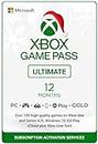 STUCII XBOX GAME PASS ULTIMATE (1 Year) Pass With Free EA PLAY - Email Delivery - No Redeem Code - 1 Year Warranty - Compatible with All Xbox Consoles and PC (Video Game)