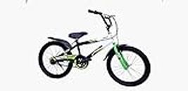 Speed bird cycle industries , 14T Single Speed BMX Bike for Unisex Kids(6 to 9 Years) with 20 Inches Steel Frame and rigid Suspension - Green & Black