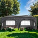 Mesa Home Depot Portable Foldable 20 Ft. W x 10 Ft. D Steel Vault Canopy Metal/Steel/Soft-top in Gray | 100.4 H x 240.04 W x 120.04 D in | Wayfair