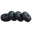 4PCS 2.2 Inch RC Car Wheel Tire with Rim Hub for 1/10 Traxxas HSP Redcat RC4WD Tamiya Axial SCX10 D90 HPI RC Crawler Belity