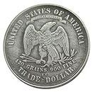 U.S. $1 Take Flower 1873 Silver Plated Replica Commemorative Coin
