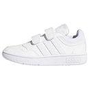 adidas Hoops Lifestyle Basketball Hook-and-Loop Shoes, Zapatillas, FTWR White/FTWR White/FTWR White, 33 EU