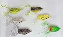 Fishing Frog 11 to 12 Grams/Fishing TOP Water Frog Lures Image Showing 6 PC BUT Customer Will Receive Any Random Color Among All 1 PC ONLY