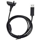 Porro Fino Xbox 360 Dedicated Charging & Connecting 2 in 1 cable [video game],Black