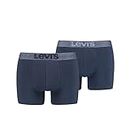 Levi's Boxer sous-vêtement, Bleu Marine, L (Lot de 2) Homme