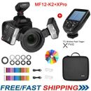 Godox MF12-K2 Macro Flash Speedlight 2.4G Wireless +  XPro-C Trigger for Canon