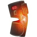FEETMOR Heated knee Brace Wrap with Massage, Knee Heating Pad, Suitable for Knee Joint Fatigue, Arthritis, Leg Muscle Cramps, and Relieve Knee Joint Pressure.(Single