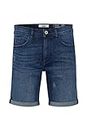 BLEND Luke Herren Jeans Shorts Kurze Denim Hose Mit Destroyed-Optik Aus Stretch-Material Slim Fit, Größe:L, Farbe:Denim Clear Bl. (76202)