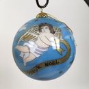 Vintage 2001 Pier 1 Imports Li Bien Christmas Ornament Cherub Joyeux Noel Ball