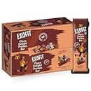 Exofit Choco Delight Protein Bar 35gm (Pack of 4 Bar) Protein Blend, High Fiber, Low Calories & Carbs,No Added Preservatives, No Added Sugar - 140g