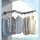 Wall-Mounted Foldable Aluminum Alloy Clothes Drying Rack Bedroom Kitchen Laundry