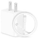 Pixel 8 7 6 Pro Fast Charger for Google Pixel 8 Pro 8 7a 7 Pro 6a 6 5a 5 4a 4XL 3, 20W USB C Fast Wall Charger Block with 6FT Type C to C Cable for Samsung S24 S23 S22 S21 S20 Ultra, Z Flod5, Note