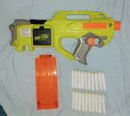 Nerf N-Strike Rayven (Green / Yellow) with Darts and Cartridge - Tested Working