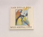Imán de nevera para aves loros del zoológico de San Diego 