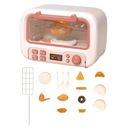 Kids Microwave Oven Toys Realistic Toy Kitchen Appliances and Food Accessories