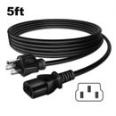 5ft UL AC Power Cord Cable For BenQ GL2450-B GL2250TM GL2460HM LCD LED Monitor