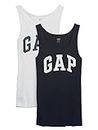 GAP Womens Ribbed Tank Top Cami Shirt, Navy Uniform V2, Small US