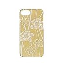 Hakuichi A185-99001 Smartphone Cover, Ryo Komon, Flowy Flower Pattern, 8.0 Ver., Gold, 2.8 x 5.5 x 0.4 inches (7 x 14 x 1 cm), Compatible with iPhone 8, 7, 7S, 6, 6S