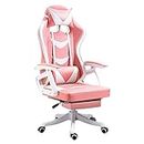 LiuGUyA Boss Chair Computer Gaming Chair with Massage Ergonomic Gaming Chair with Footrest Big and Tall Gaming Chair Reclining Desk Chair High Back Racing Chair Sports Gamer Chair