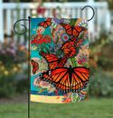 Toland Monarch Madness 12x18 Colorful Spring Butterfly Flower Garden Flag