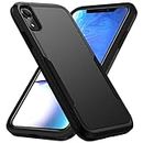 Hsefo Designed for iPhone XR Case, Heavy Duty Protection Shockproof Dropproof Dustproof Anti-Scratch Phone Case Cover for iPhone xr -Black