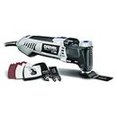Dremel Multi-Max 3.5 Amp Oscillating Tool Kit with Tool-Less Accessory Change- Multitool with 12 Accessories- Compact Head & Angled Body- Drywall, Nails, Remove Grout & Sanding- MM35-01