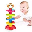 Baby Toy 9-18 Months, Ball Drop and Roll Ramp Toy for 1 Year Old Boys Girls, Sensory Toy for Babies 12 Months, Baby Ball Tower Roll ball Game, 1st Birthday Gifts for Babies Easter Gifts