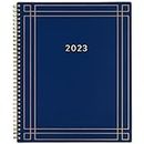 AT-A-GLANCE Agenda hebdomadaire et mensuel 2023, simplifié par Emily Ley, 21,5 x 27,9 cm, grand, onglets mensuels, bleu marine (EL94-905)