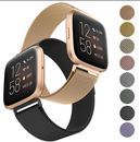 Replacement Strap For Fitbit Versa 4/3/2/Lite/Sens Metal Stainless Milanese Band