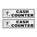 Ordershock Cash Counter Sign Board For Office, Colleges, Restaurant. Hotels Multicolor Sunboard 8x2.4 Inch