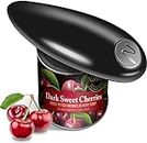 Electric Can Opener Kitchen Aid Best for Seniors Electric Jar and Bottle Opener for Arthritis Hands Home Gadgets Must Have Women Small Kitchen Appliances for Dorm Room Camping Gadgets (Black)