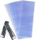 Morepack Shrink Wrap Bags for TV Remote Control,100 PCS Clear PVC Heat Shrink Universal Protective Film,Dustproof and Waterproof Protective Case Cover for Air Condition Video TV Remote (3.1"x11")