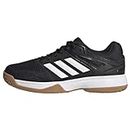 adidas Speedcourt Shoes Chaussure de Handball, Core Black/FTWR white/GUM10, 33 EU