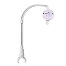 Accfore 23 inch Baby Crib Mobile Bed Bell Holder Arm Bracket,The Claw Part can be Adjusted Width,DIY Toy Decoration,Crib Mobile arm with Music Box