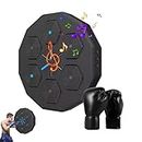 OrbhEs Smart Bluetooth Music Boxing Machine,Smart Boxing Machine Wall Mounted,Music Boxing Machine with Boxing Gloves and Lighting Effects,Home Smart Music Boxing Machine Sports Fitness Equipment-B