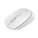 Portronics Toad 23 Wireless Optical Mouse with 2.4GHz, USB Nano Dongle, Optical Orientation, Click Wheel, Adjustable DPI(White)