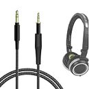 Geekria Apollo Upgrade Cable for AKG K430 K450 K451 K452 Q460 K480, JBL J55 J55a J55i J88 J88a J88i Headphones and More/Tangle-Free Premium Headphone Replacement Audio Cord (Black 2ft)