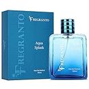 FREGRANTO Aqua Splash Perfume For Men & Women | Eau De Perfum | Fresh, Marine - Citrush Fragrance Scent | Long Lasting Premium Perfume For Men 100 ML