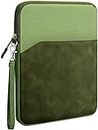 ProElite Polyester Tablet Sleeve Case Cover 12" to 13" Tablets for Samsung Galaxy Tab S7 Plus/S8 Plus/S9 Plus/S7 FE 12.4", Apple iPad Pro 12.9", Microsoft Surface Pro 4/5/6/7/8/9, Dark Green