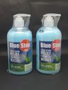 Lot Of 2 LARGE SIZE 16 Oz Bottle BLUE STOP MAX  Gel Muscle Rub Emu Aloe Vera