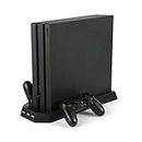 New World PS4 Pro Vertical Stand Cooling Fan Controller Charger Dock USB hub For PS4 Pro Playstation 4 Pro Console