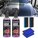 EasPowest Homebbc 3in1 High Protection Coating Spray, 3 In 1 High Protection Quick Car Coating Spray, Newbeeoo Car Coating Spray, Plastic Refresher, Fast Fine Scratch Repair (2pcs)